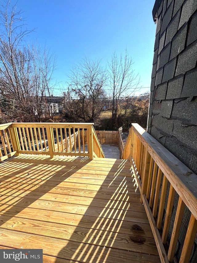 view of deck