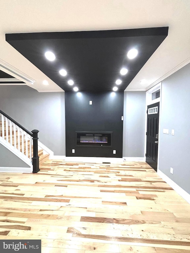 interior space featuring hardwood / wood-style floors