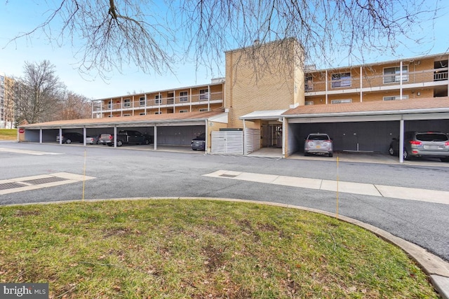 view of parking / parking lot