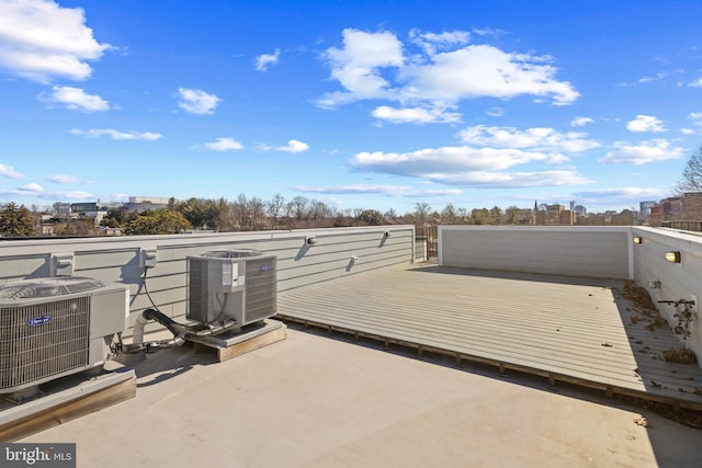 view of patio with cooling unit