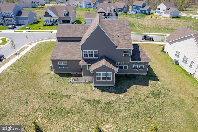 drone / aerial view featuring a residential view