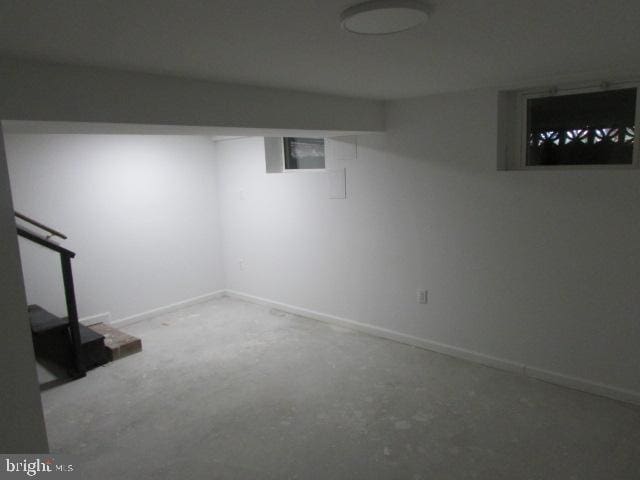 view of basement