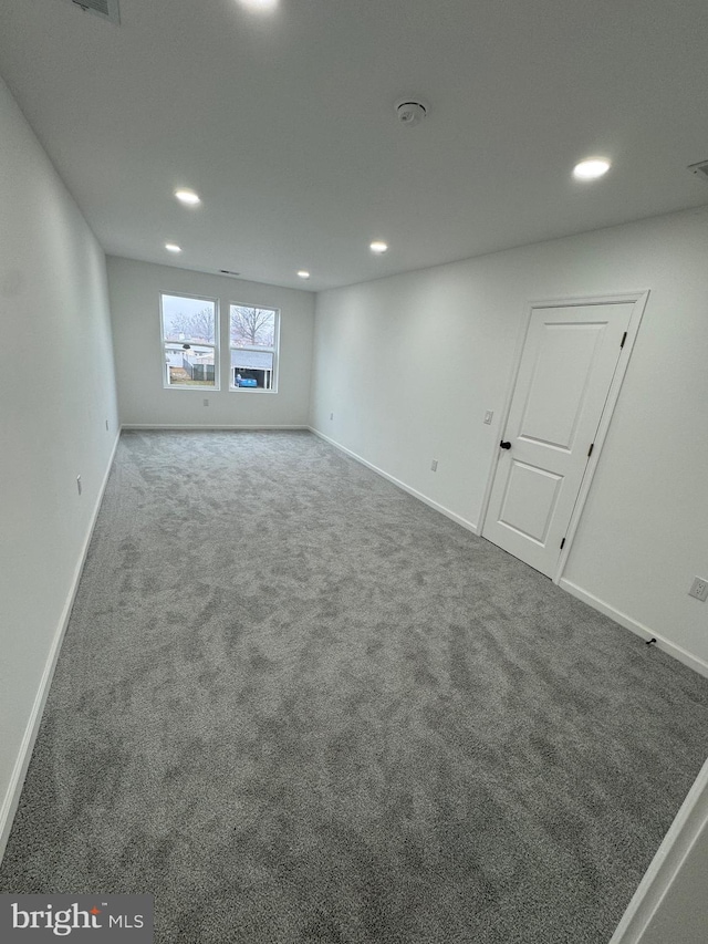 interior space with carpet floors