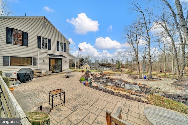 view of patio with grilling area