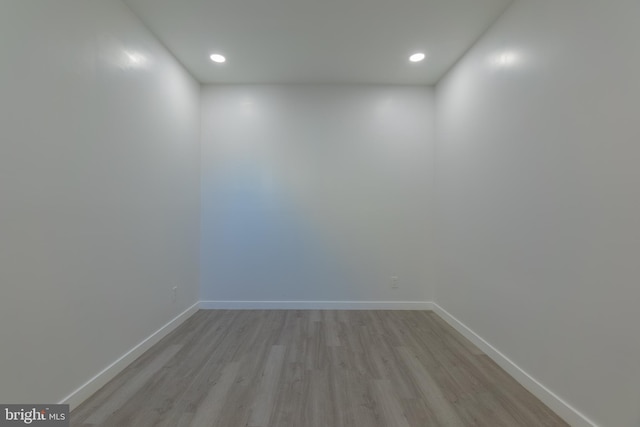 empty room featuring light hardwood / wood-style floors