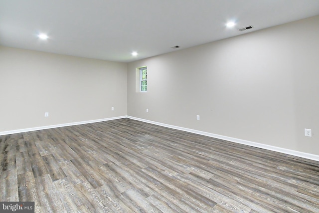 5284 Davis Ford Rd, Woodbridge, VA 22192 - empty room featuring wood finished floors, recessed lighting, and baseboards