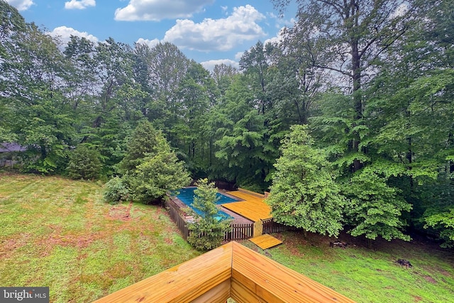 5284 Davis Ford Rd, Woodbridge, VA 22192 - wooden terrace featuring a covered pool