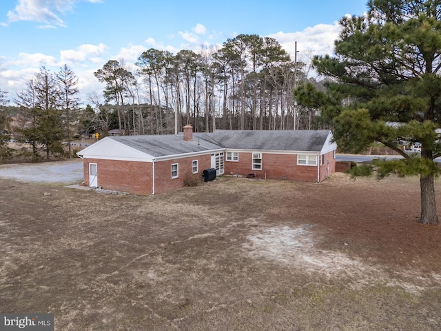 view of rear view of property