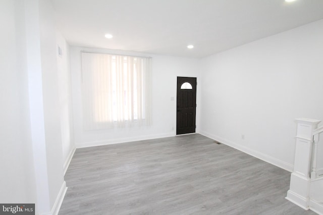 entryway featuring light hardwood / wood-style floors