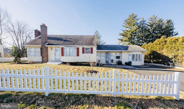 view of ranch-style home