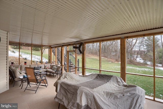 view of sunroom / solarium