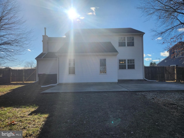 back of house featuring a patio area