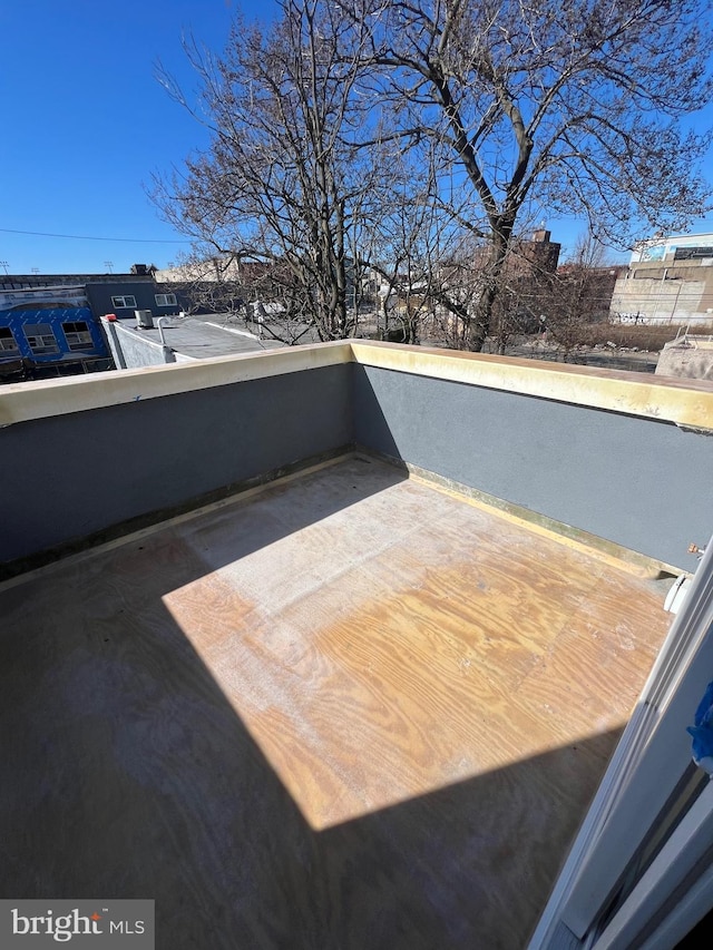 view of patio / terrace with a balcony