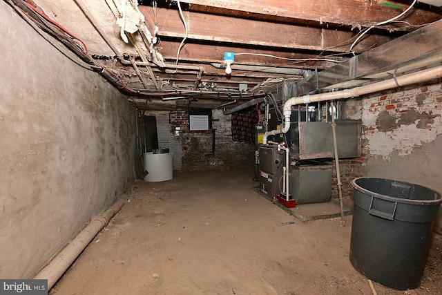 view of basement