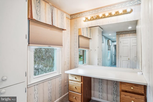 bathroom with vanity