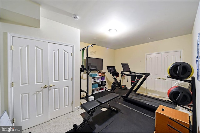 view of workout room