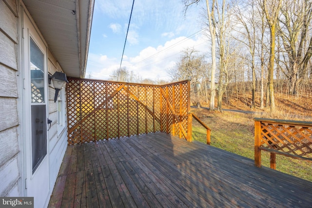 view of wooden terrace