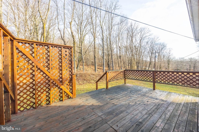 view of wooden terrace