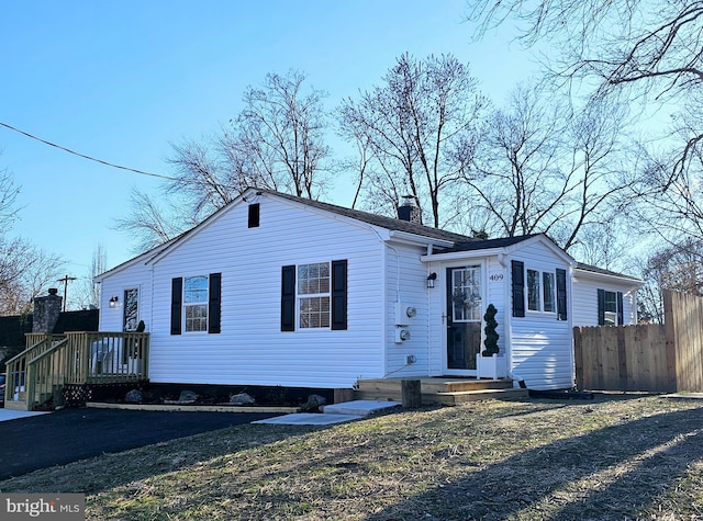 view of front of home