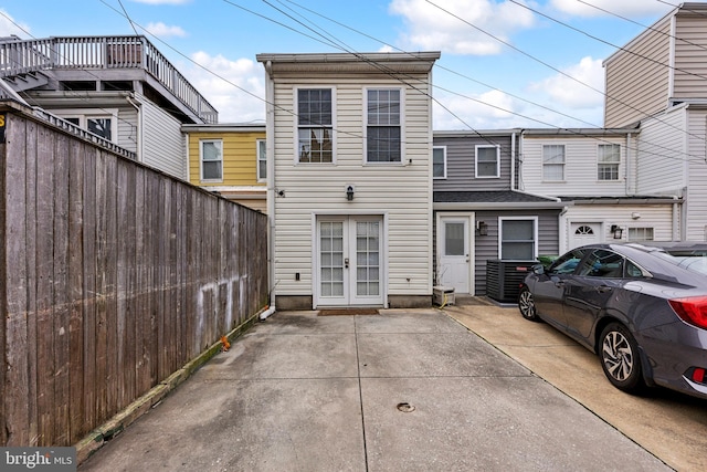 exterior space featuring french doors