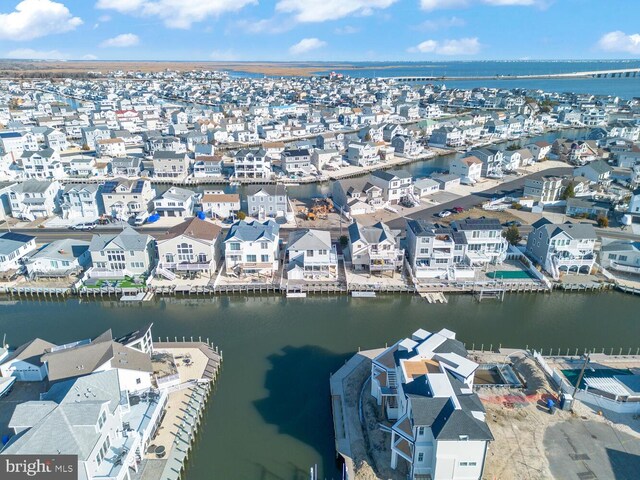1427 Paul Blvd, Manahawkin, NJ 08050 - birds eye view of property featuring a residential view and a water view