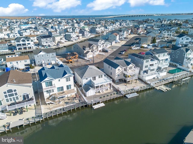 1427 Paul Blvd, Manahawkin, NJ 08050 - birds eye view of property with a water view and a residential view