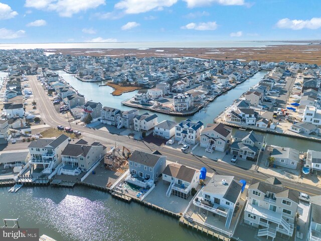 1427 Paul Blvd, Manahawkin, NJ 08050 - aerial view with a residential view and a water view