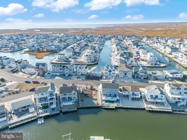 1427 Paul Blvd, Manahawkin, NJ 08050 - bird's eye view featuring a water view