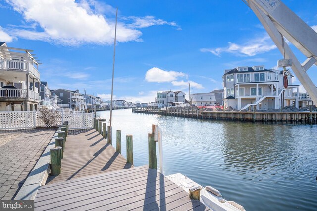 1427 Paul Blvd, Manahawkin, NJ 08050 - dock area with a residential view and a water view