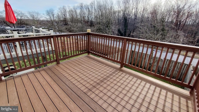 view of deck