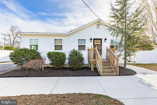 view of front of home