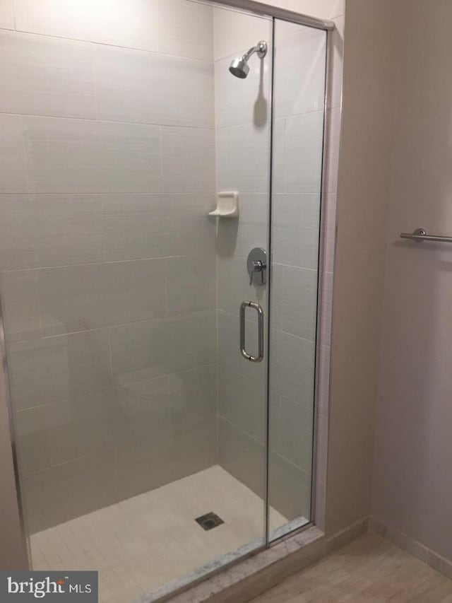 bathroom with walk in shower