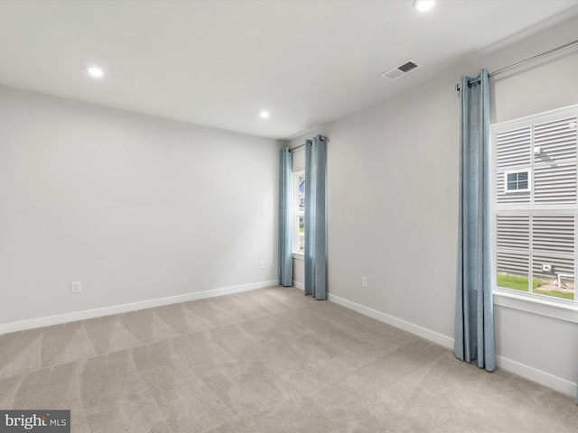 37946 Oneida Way S, Frankford, DE 19945 - unfurnished room with recessed lighting, carpet, visible vents, and baseboards