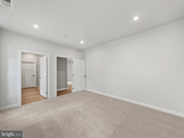 37946 Oneida Way S, Frankford, DE 19945 - unfurnished bedroom featuring baseboards, carpet floors, visible vents, and recessed lighting