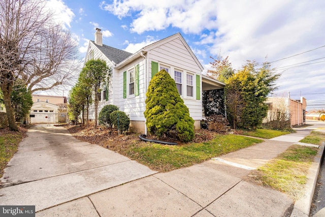 view of front of home