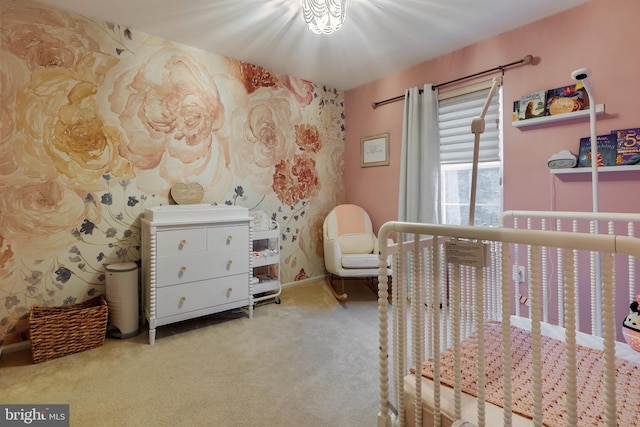 bedroom featuring carpet flooring