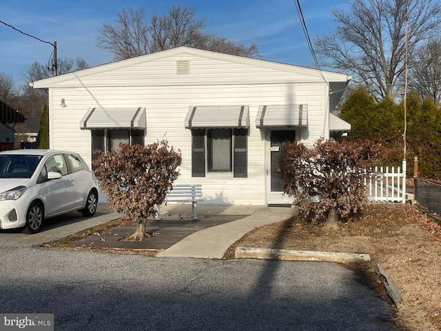 view of bungalow-style home