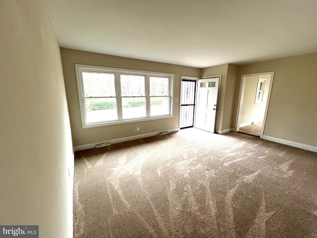 view of carpeted empty room