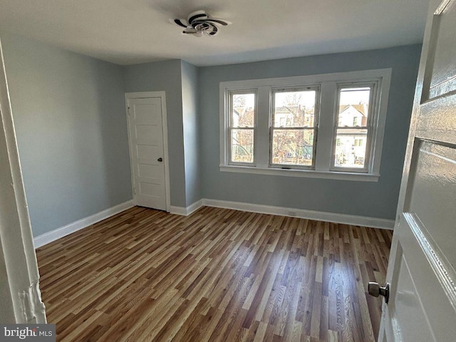 interior space featuring dark hardwood / wood-style floors