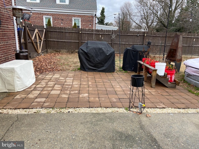 view of patio / terrace featuring area for grilling