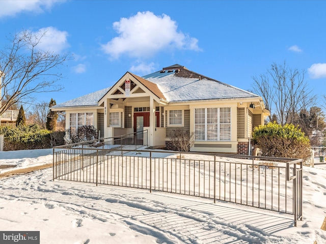 view of front of home