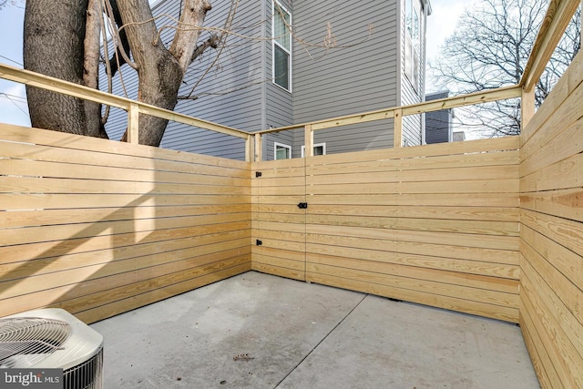 view of patio with cooling unit