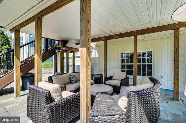 view of patio / terrace with outdoor lounge area