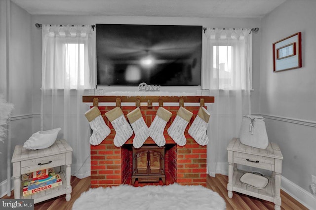 interior space featuring hardwood / wood-style flooring