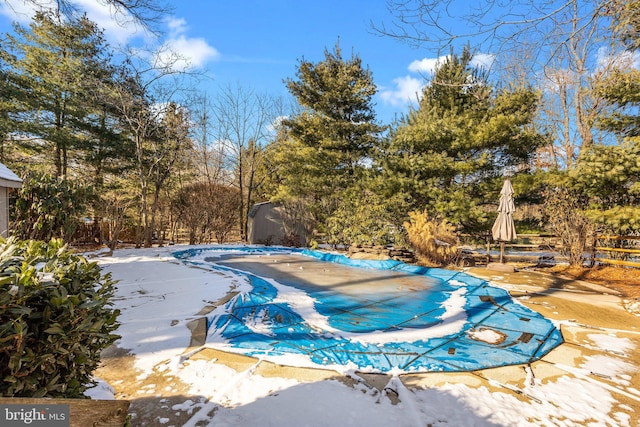 view of pool with a patio area