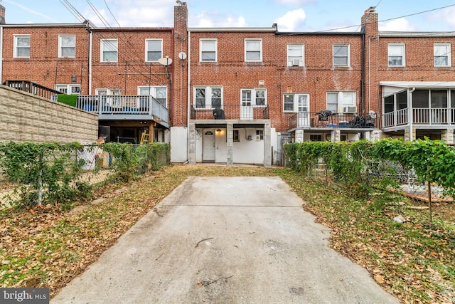 view of rear view of property