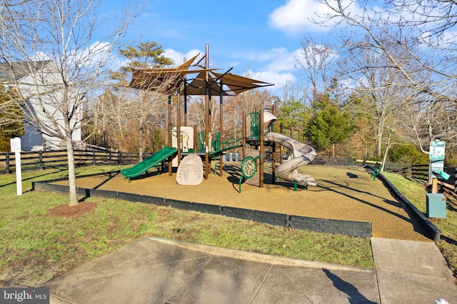 view of jungle gym