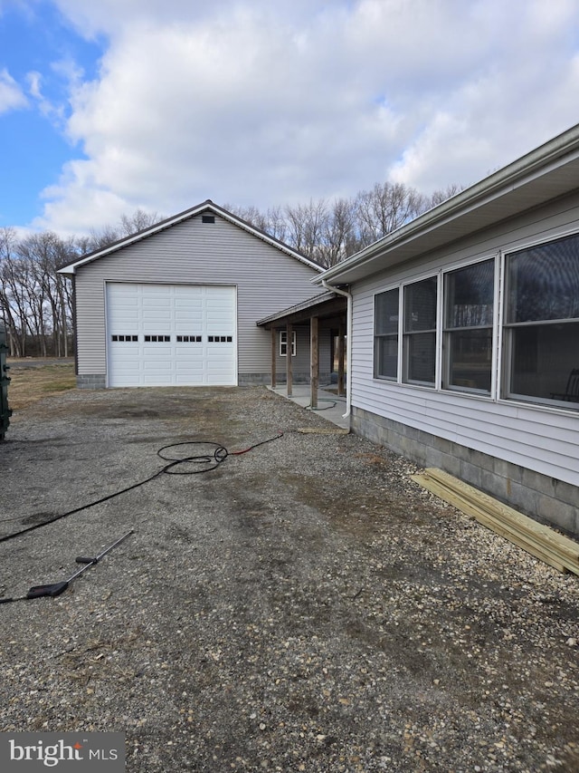 exterior space with covered porch