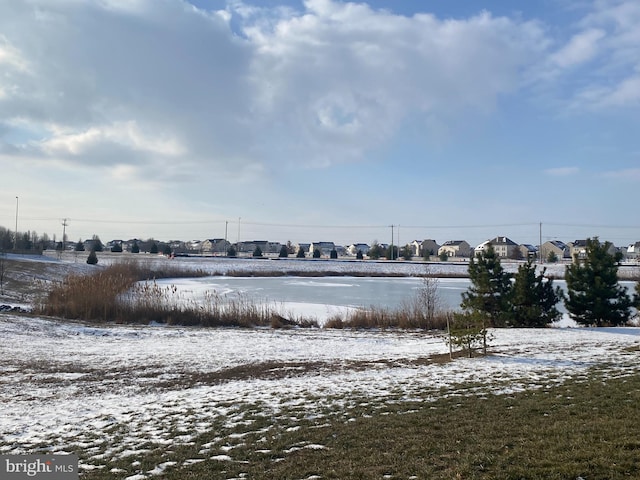 view of snowy yard