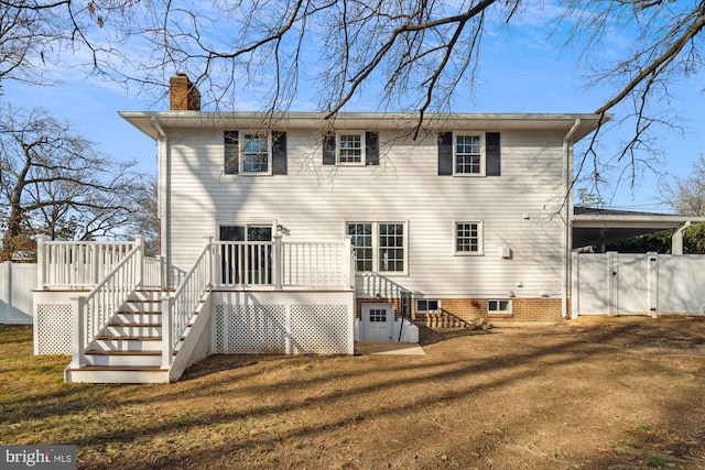 view of back of property